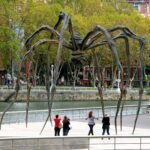 Louise Bourgeois’s Maman spider sculpture outside the Guggenheim Museum Bilbao.
